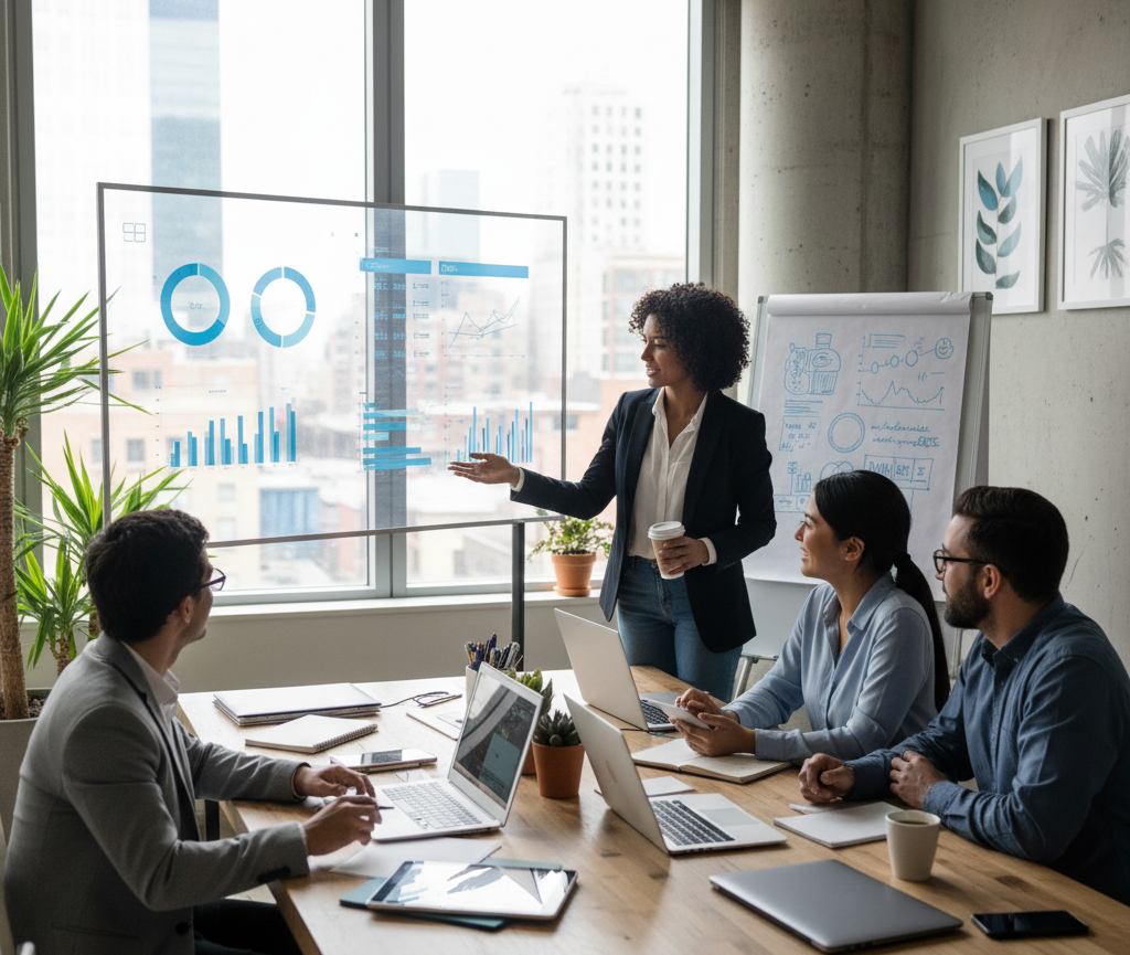 Industrial environment with sensors and network connections